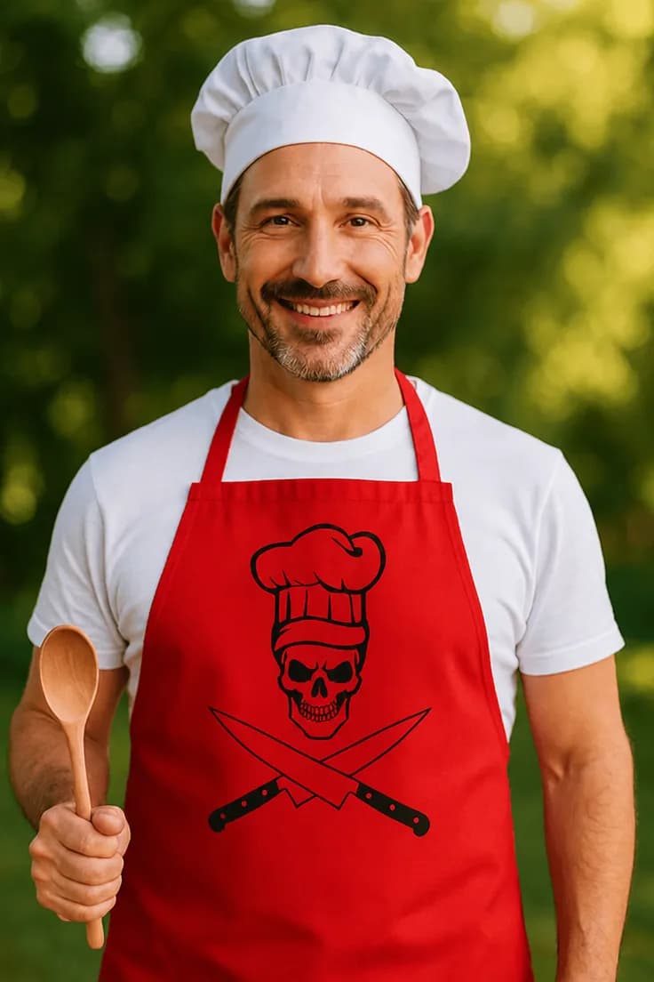 Șorț amuzant Bucătar schelet