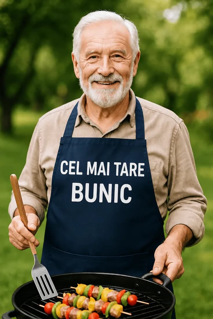 Șorț amuzant Cel mai tare bunic – CEL MAI TARE BUNIC