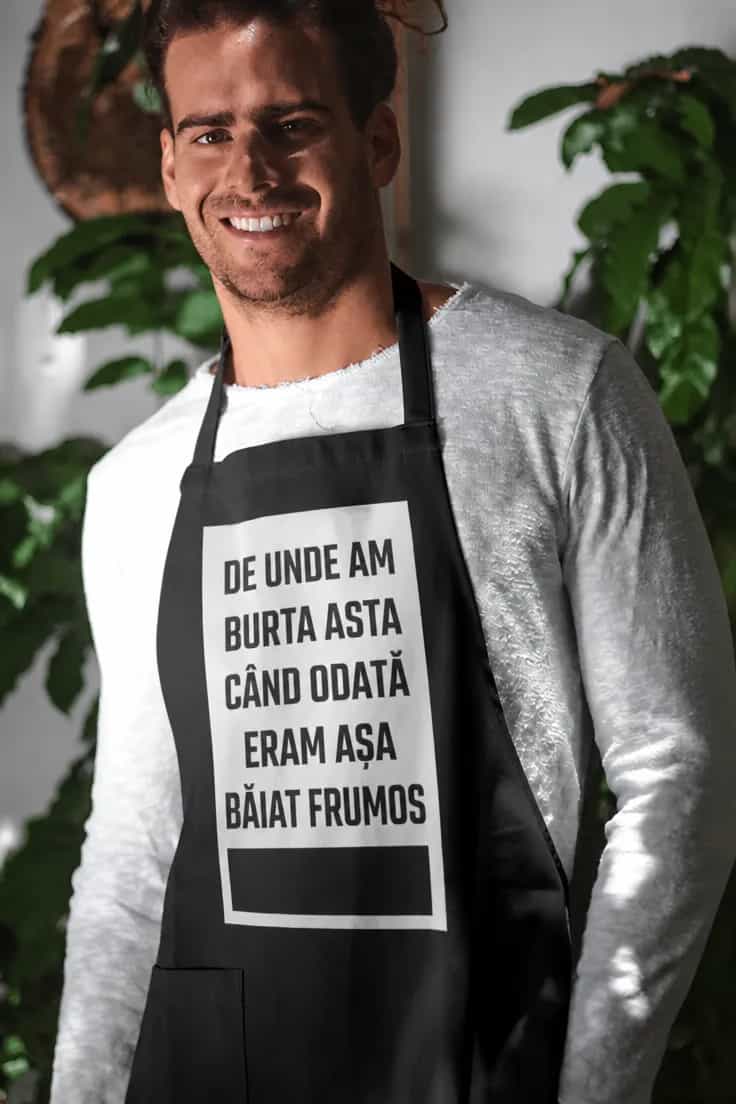 Șorț amuzant De unde burta asta – DE UNDE AM