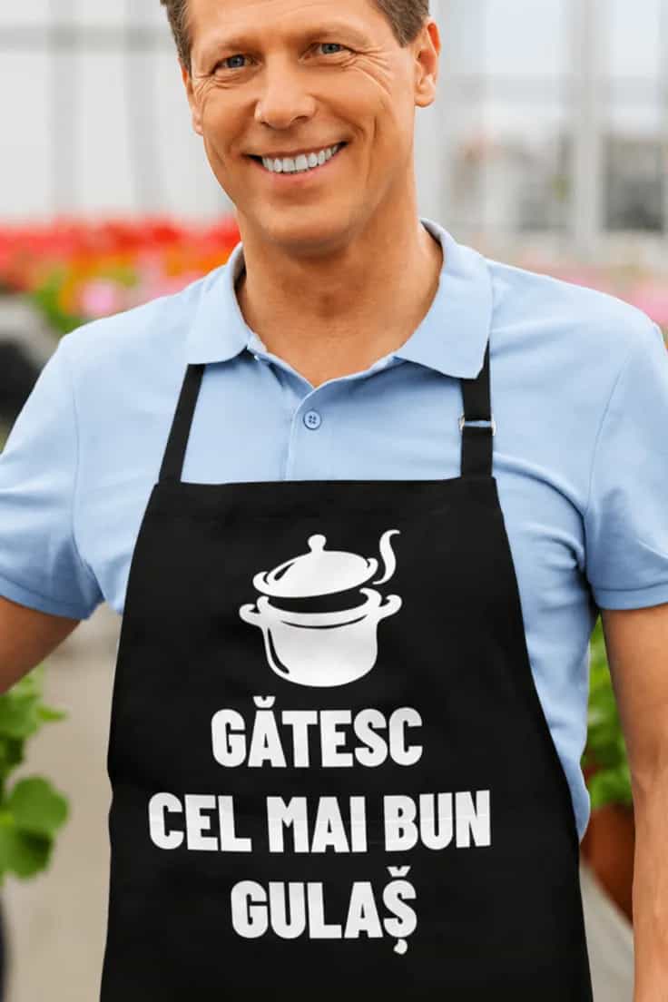Șorț amuzant Gătesc cel mai bun gulaș