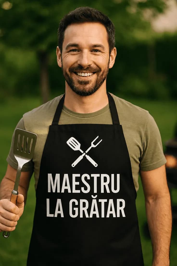 Șorț amuzant Maestru la grătar