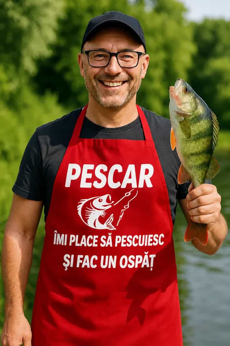 Șorț amuzant Pescar pasionat de pescuit