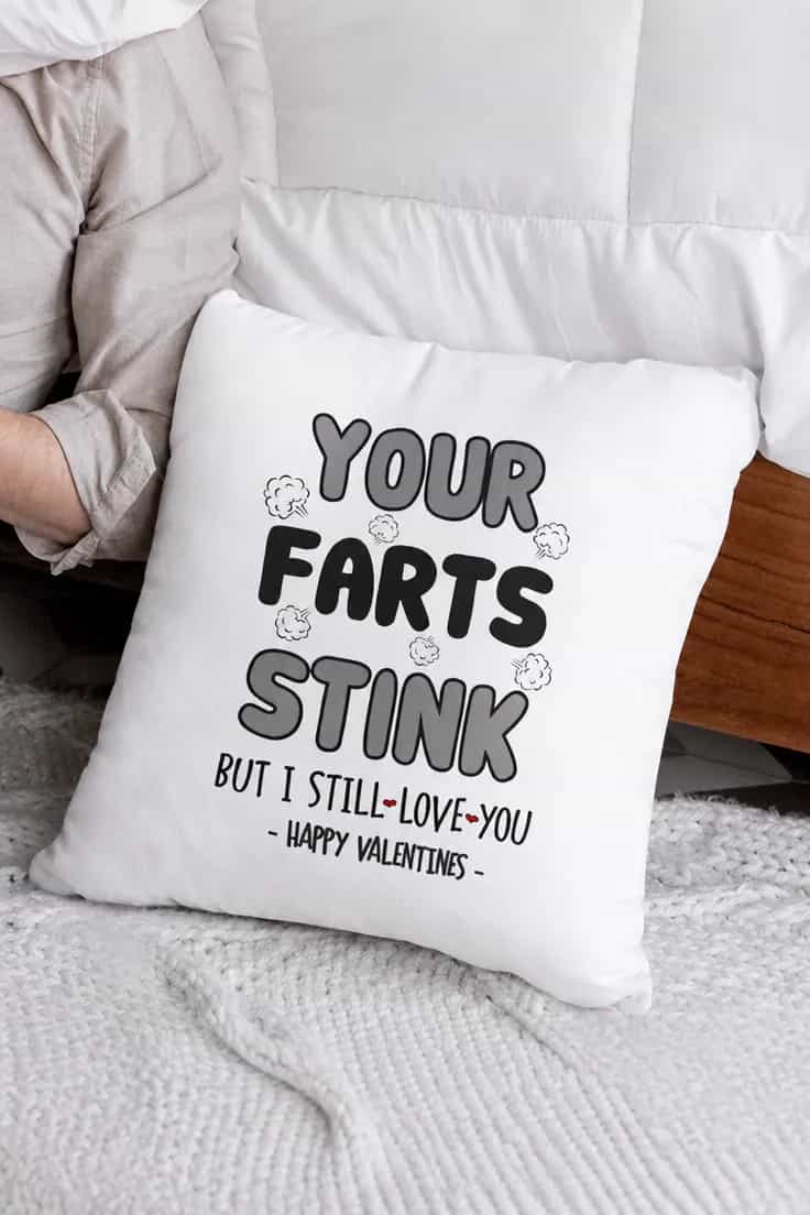 Pernă decorativă Bășini de Valentine | YOUR FARTS