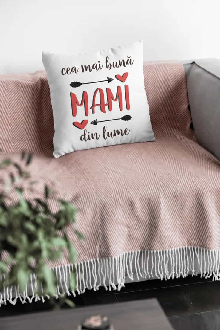 Pernă decorativă Cea mai bună mami din lume