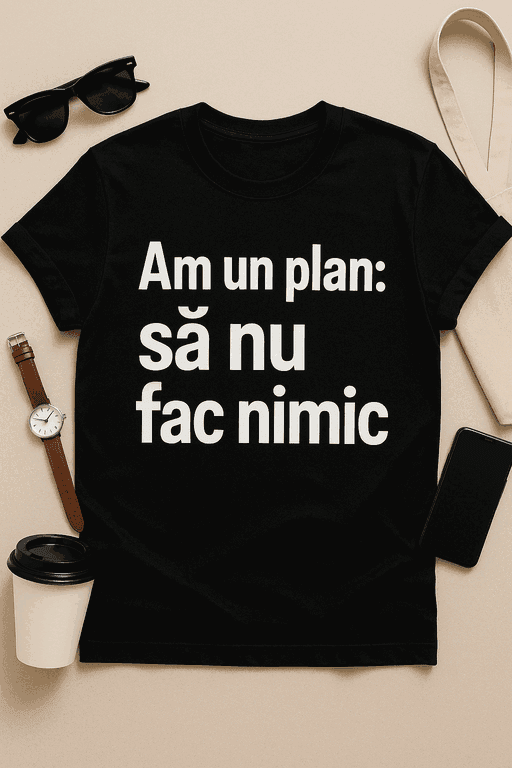 Tricou Am un Plan: Să Nu Fac Nimic