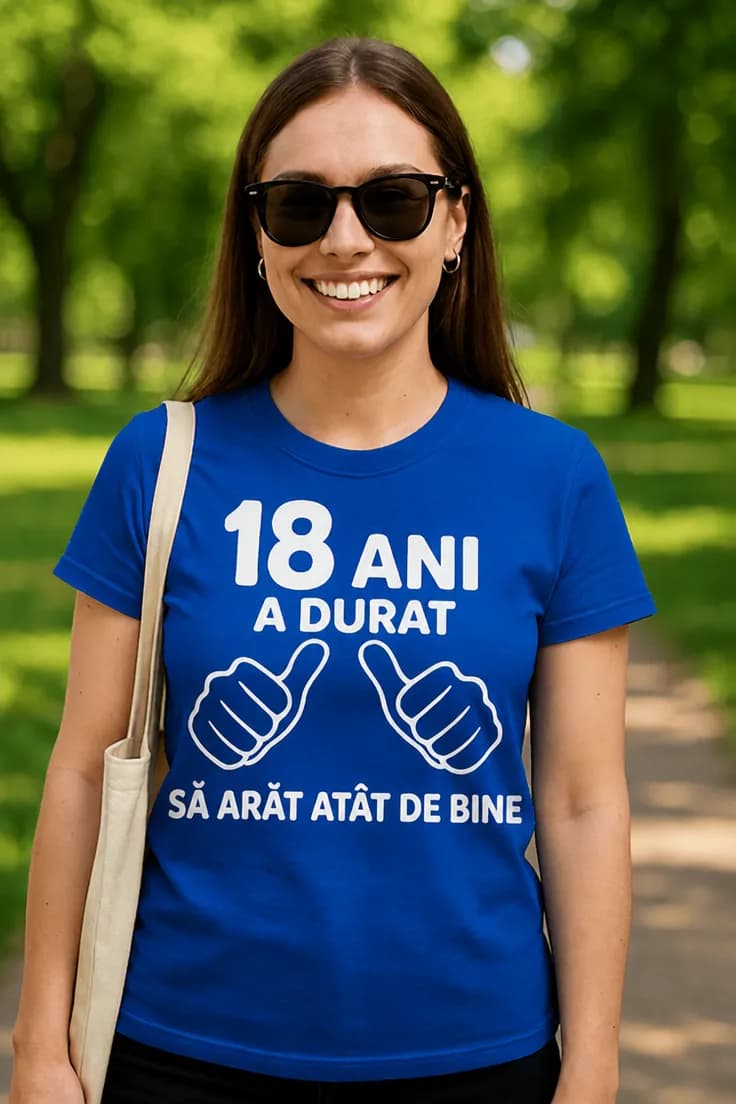 Tricou amuzant 18 ani arăt bine – 18 ANI
