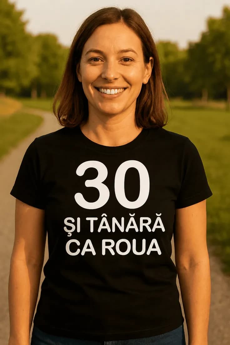 Tricou amuzant 30 și încă tânără - 30 ȘI TÂNĂRĂ