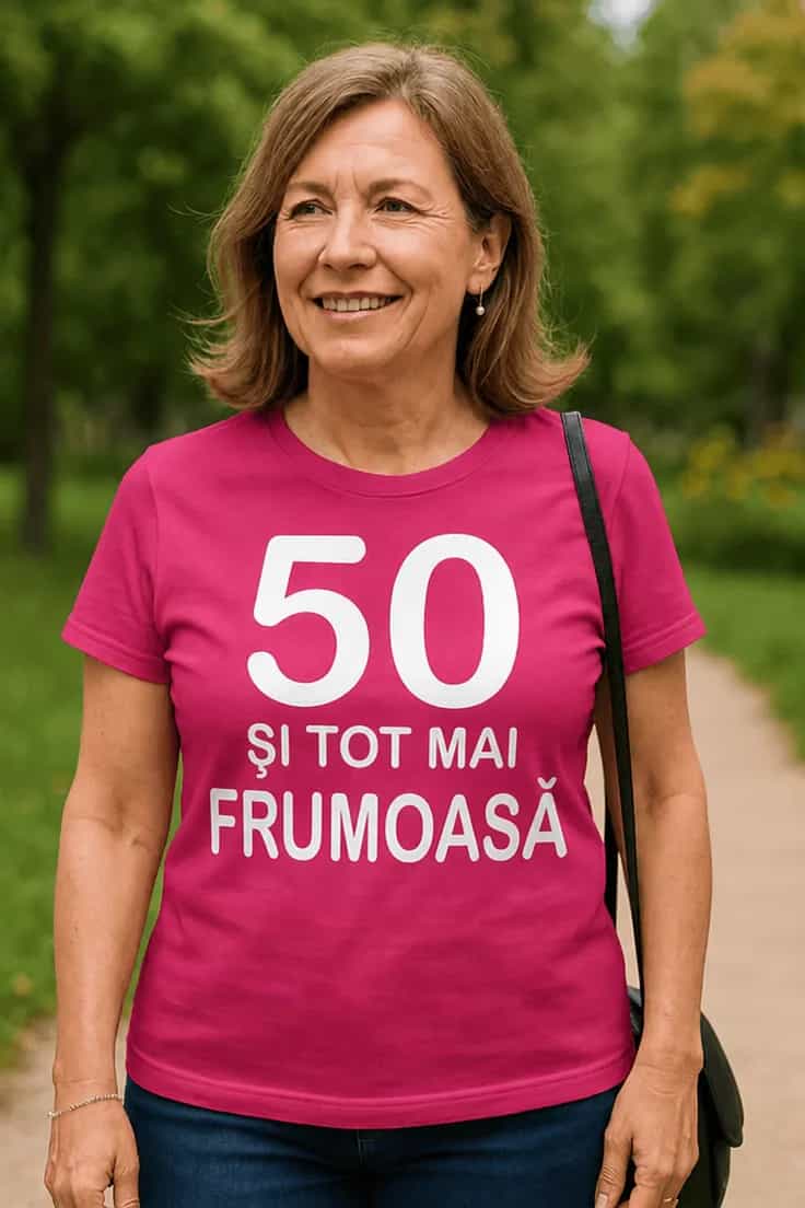 Tricou amuzant 50 și tot mai frumoasă