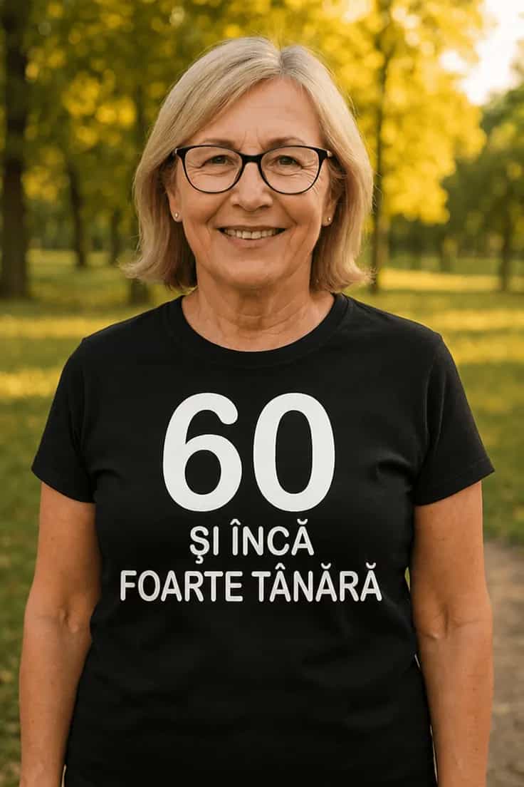 Tricou amuzant 60 ani tinerețe - 60 ȘI ÎNCĂ