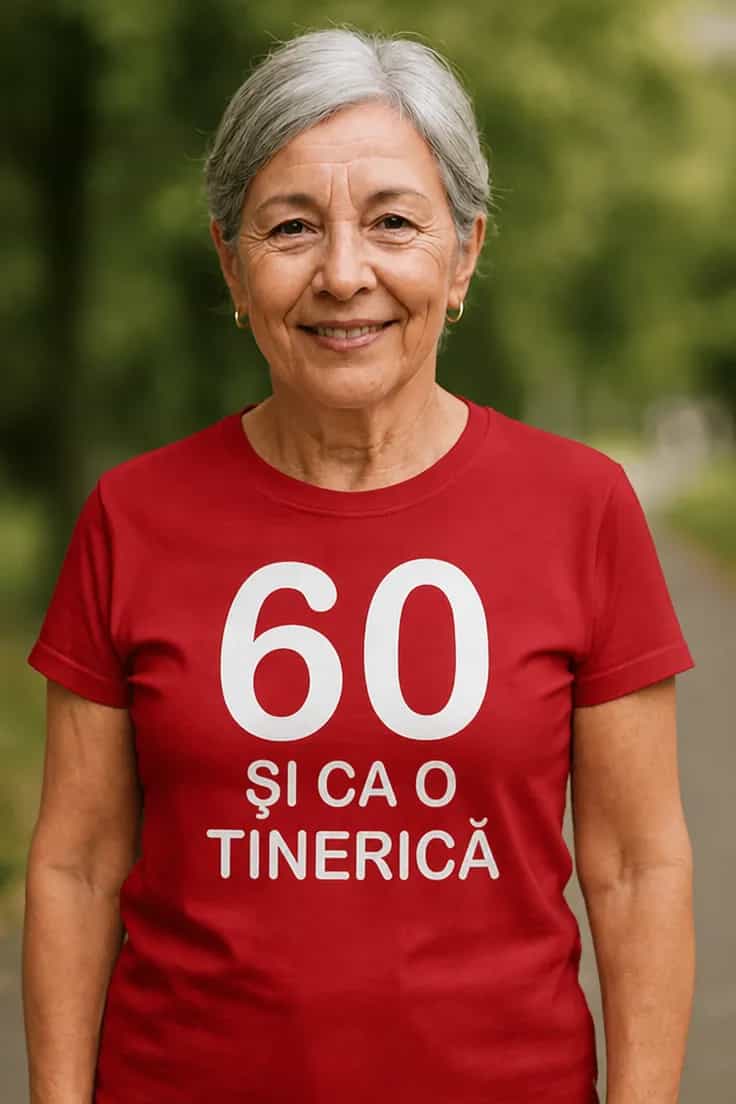 Tricou amuzant 60 și ca o tinerică