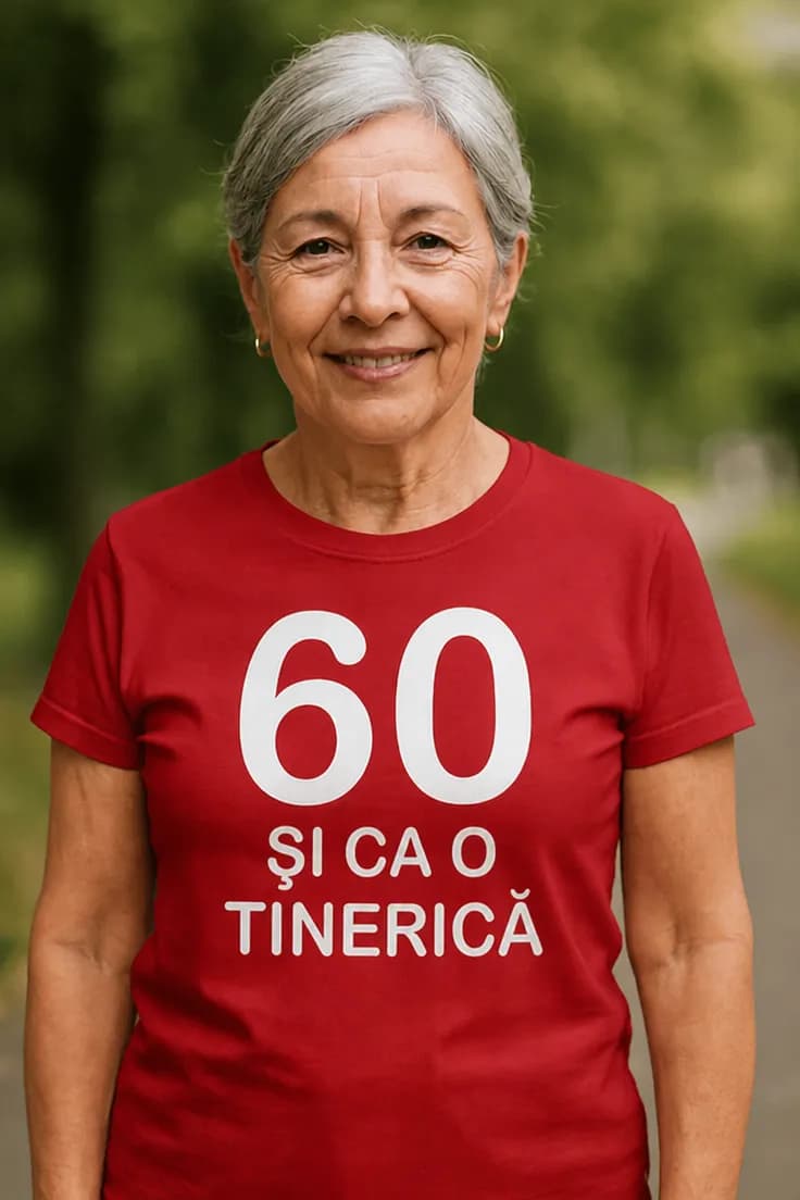 Tricou amuzant 60 și ca o tinerică