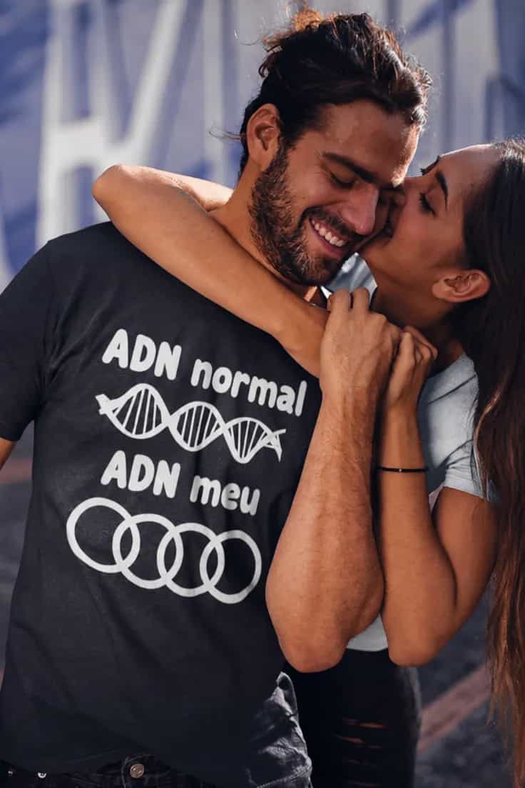 Tricou amuzant ADN Audi - ADN normal ADN meu