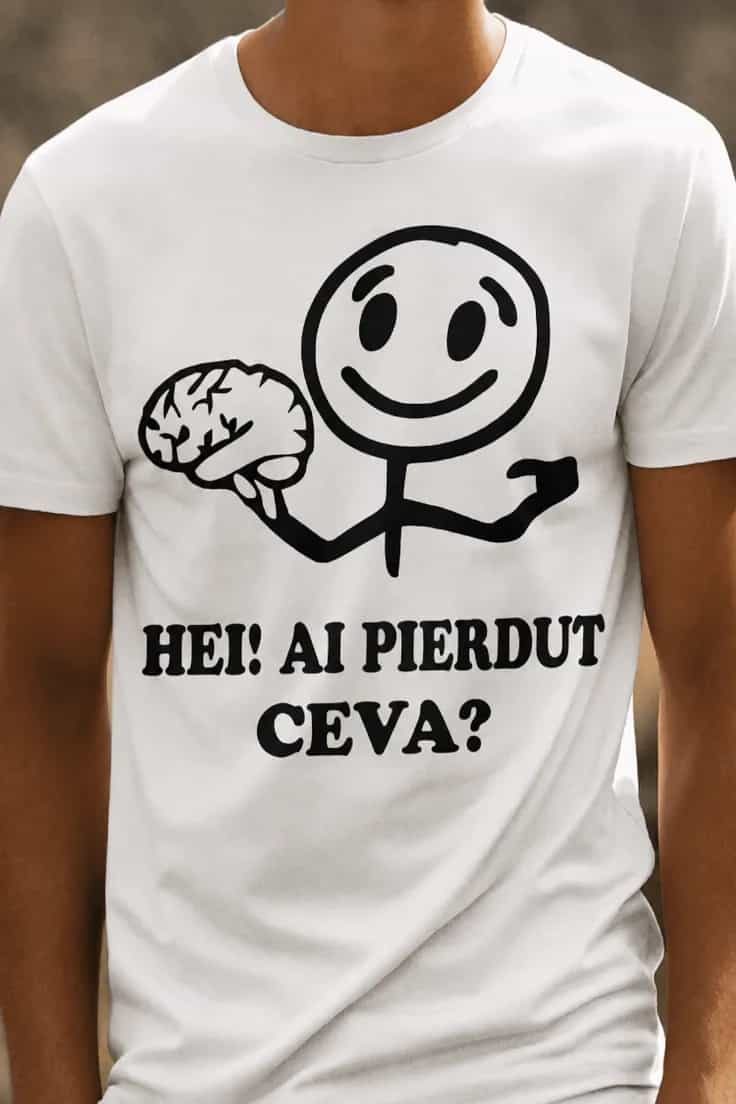 Tricou amuzant Ai pierdut ceva - HEI! AI PIERDUT CEVA?