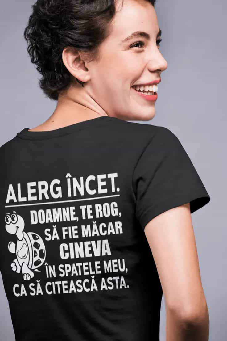 Tricou amuzant Alerg încet - ALERG ÎNCET.