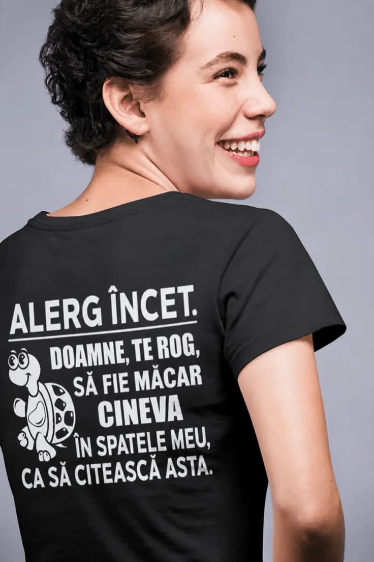 Tricou amuzant Alerg încet - ALERG ÎNCET.