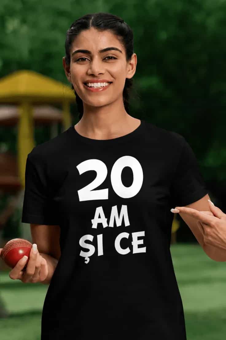 Tricou amuzant Am 20 și ce - 20 AM ȘI CE