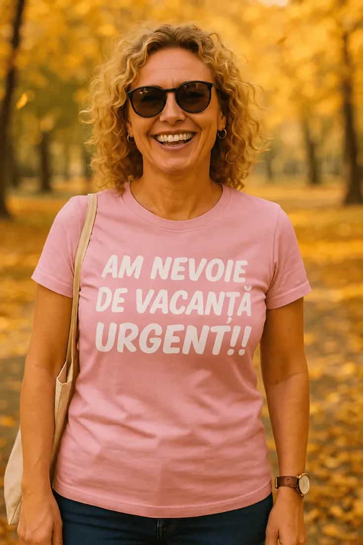 Tricou amuzant Am nevoie de vacanță urgent