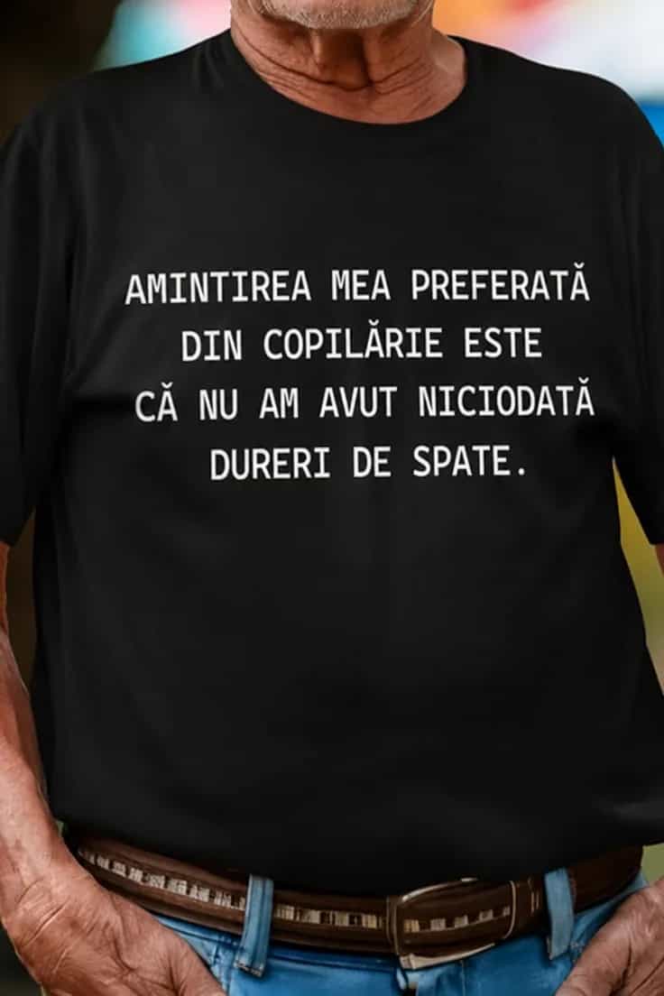 Tricou amuzant Amintire din copilărie - AMINTIREA