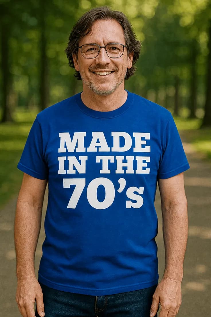 Tricou amuzant Anii 70 retro