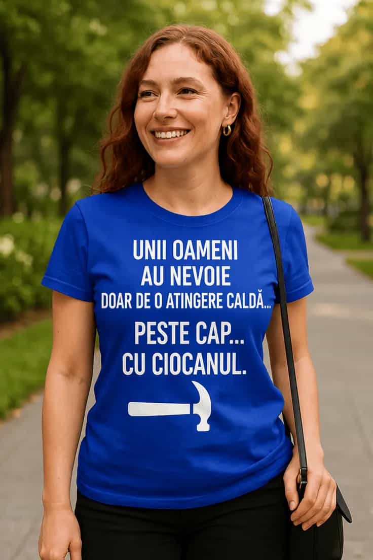 Tricou amuzant Atingere caldă cu ciocanul