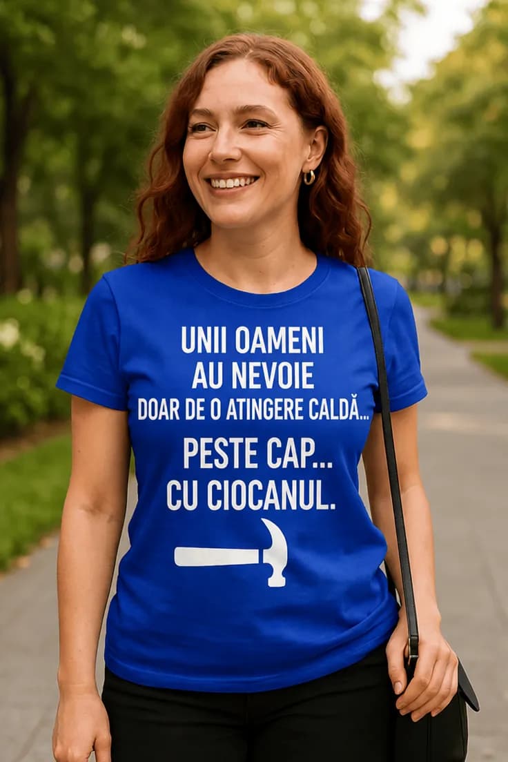 Tricou amuzant Atingere caldă cu ciocanul
