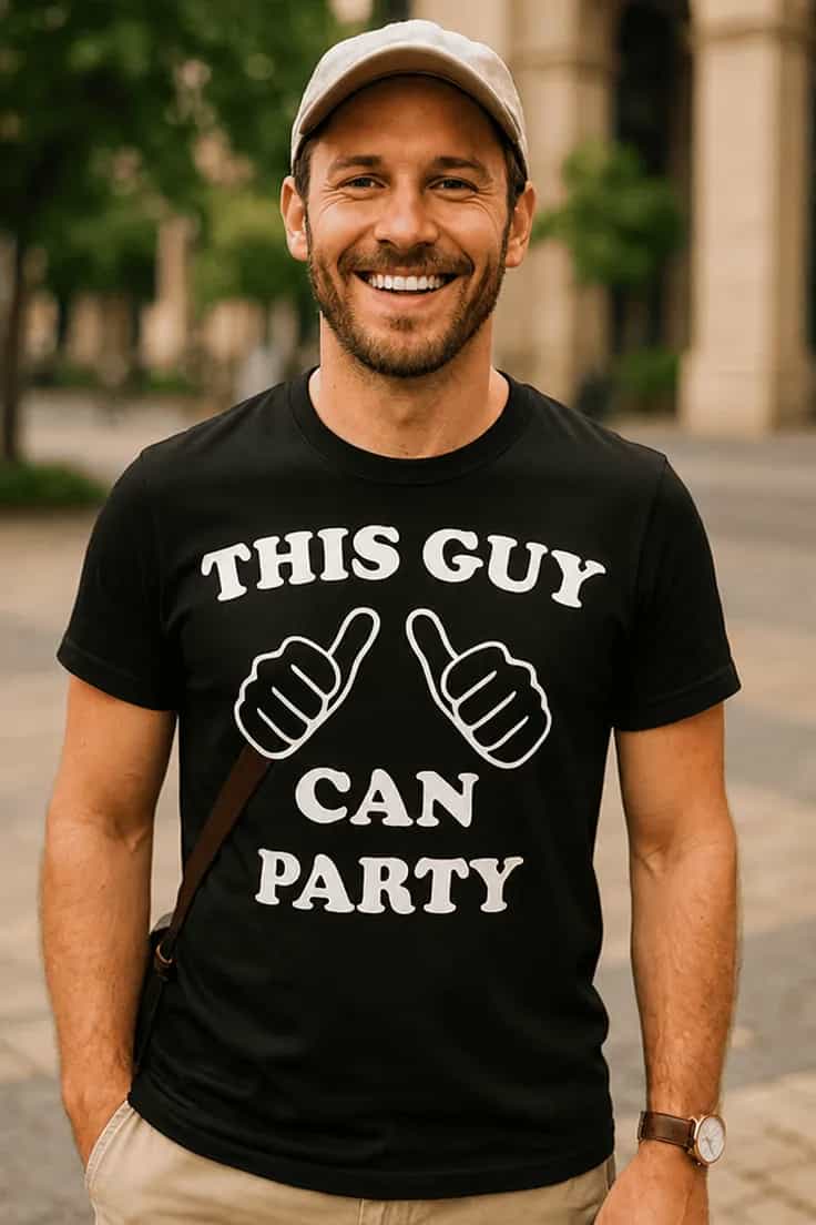 Tricou amuzant Băiatul știe să petreacă - THIS GUY