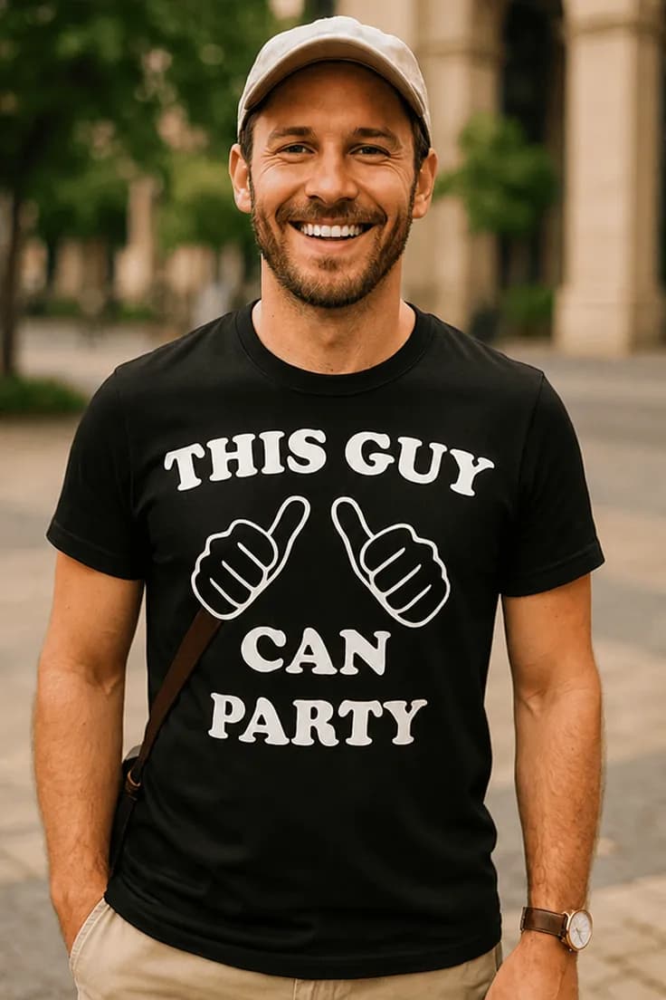 Tricou amuzant Băiatul știe să petreacă - THIS GUY