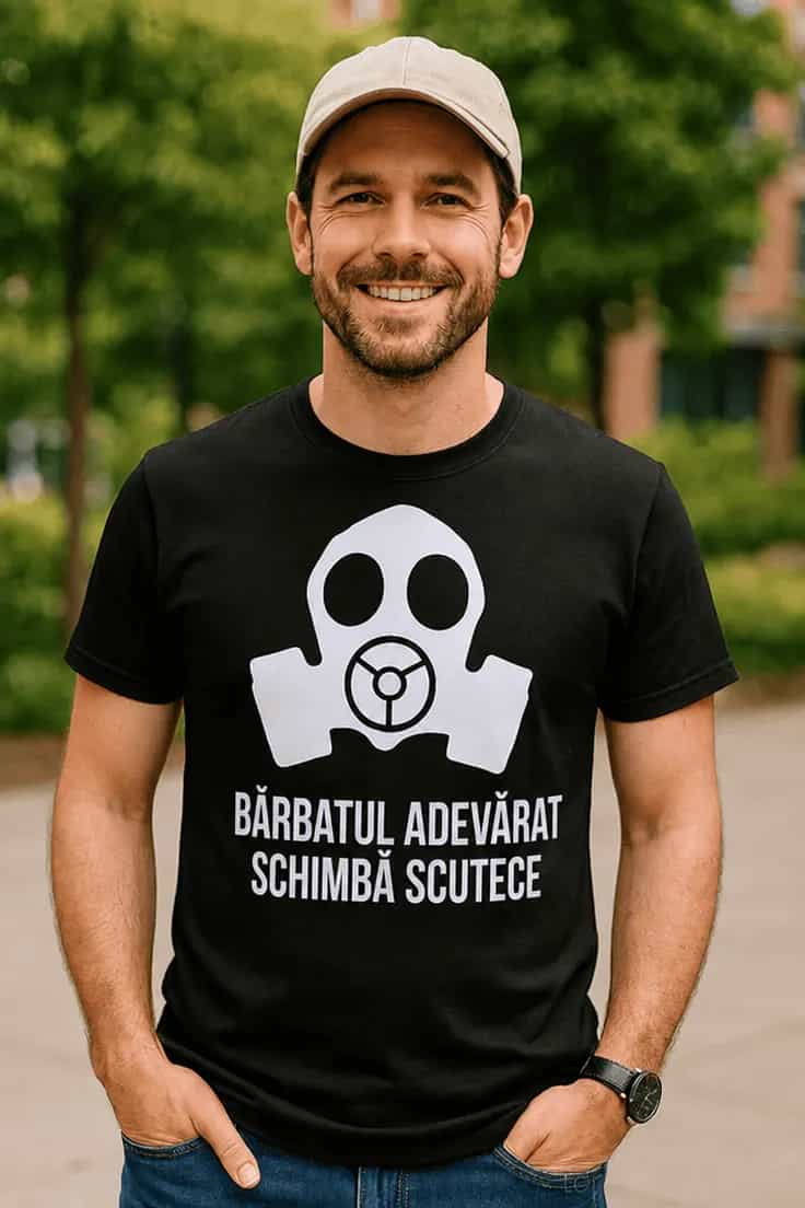 Tricou amuzant Bărbat adevărat schimbă scutece