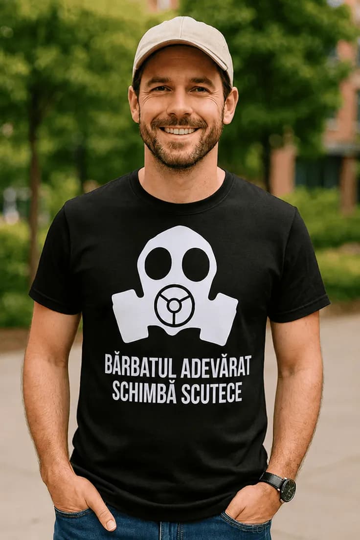 Tricou amuzant Bărbat adevărat schimbă scutece