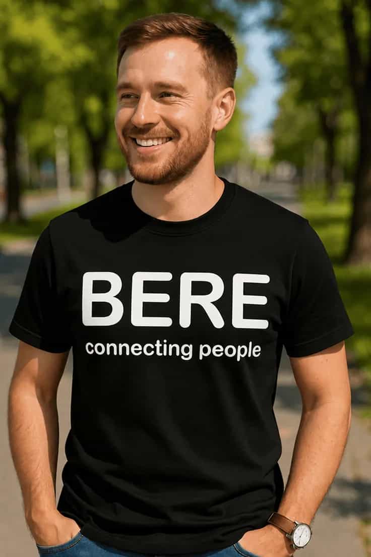 Tricou amuzant Bere connecting people