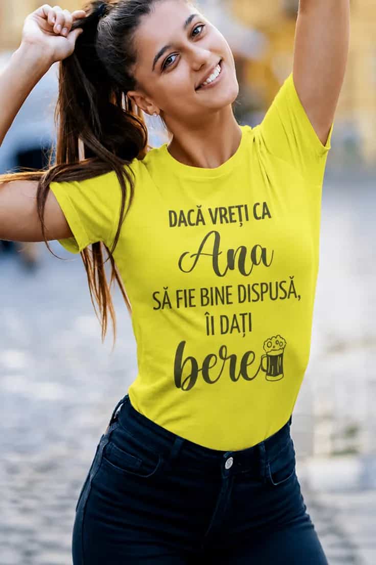 Tricou amuzant bere cu nume personalizat 2