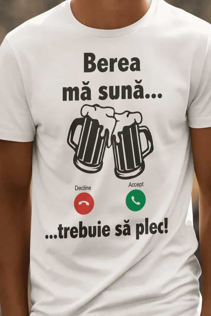 Tricou amuzant Berea mă sună trebuie să plec