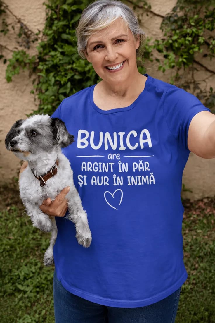 Tricou amuzant Bunica de aur - BUNICA are ARGINT