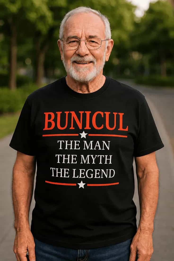 Tricou amuzant Bunicul legendar – BUNICUL