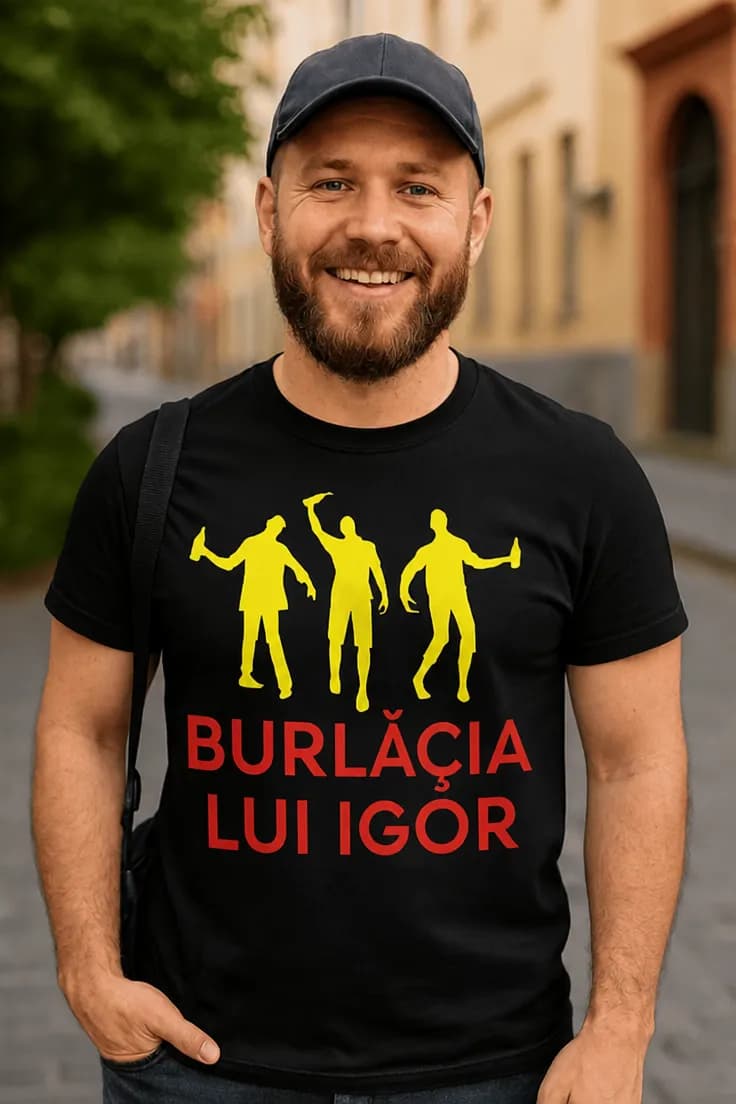 Tricou amuzant burlăcie cu nume personalizat
