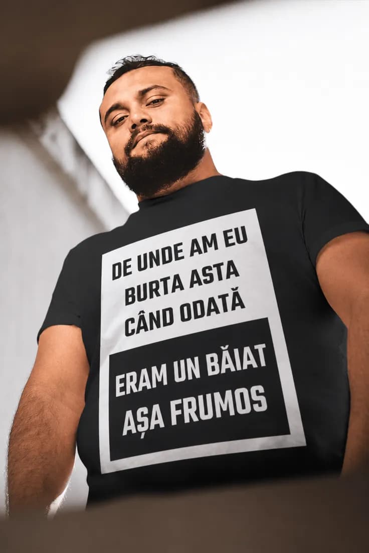 Tricou amuzant Burta de fost băiat frumos