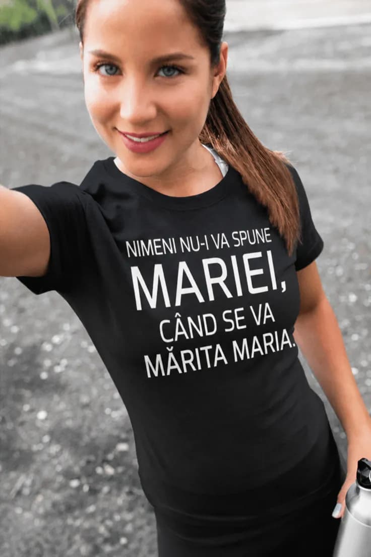 Tricou amuzant Căsătorie cu nume personalizat