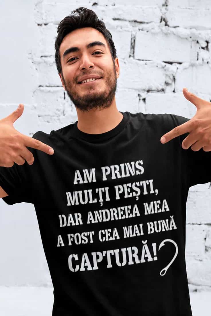 Tricou amuzant Captură perfectă cu nume personalizat