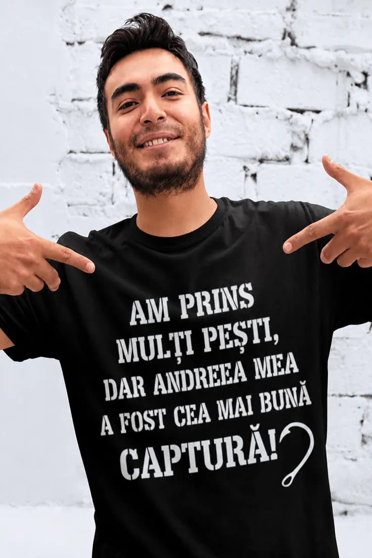 Tricou amuzant Captură perfectă cu nume personalizat