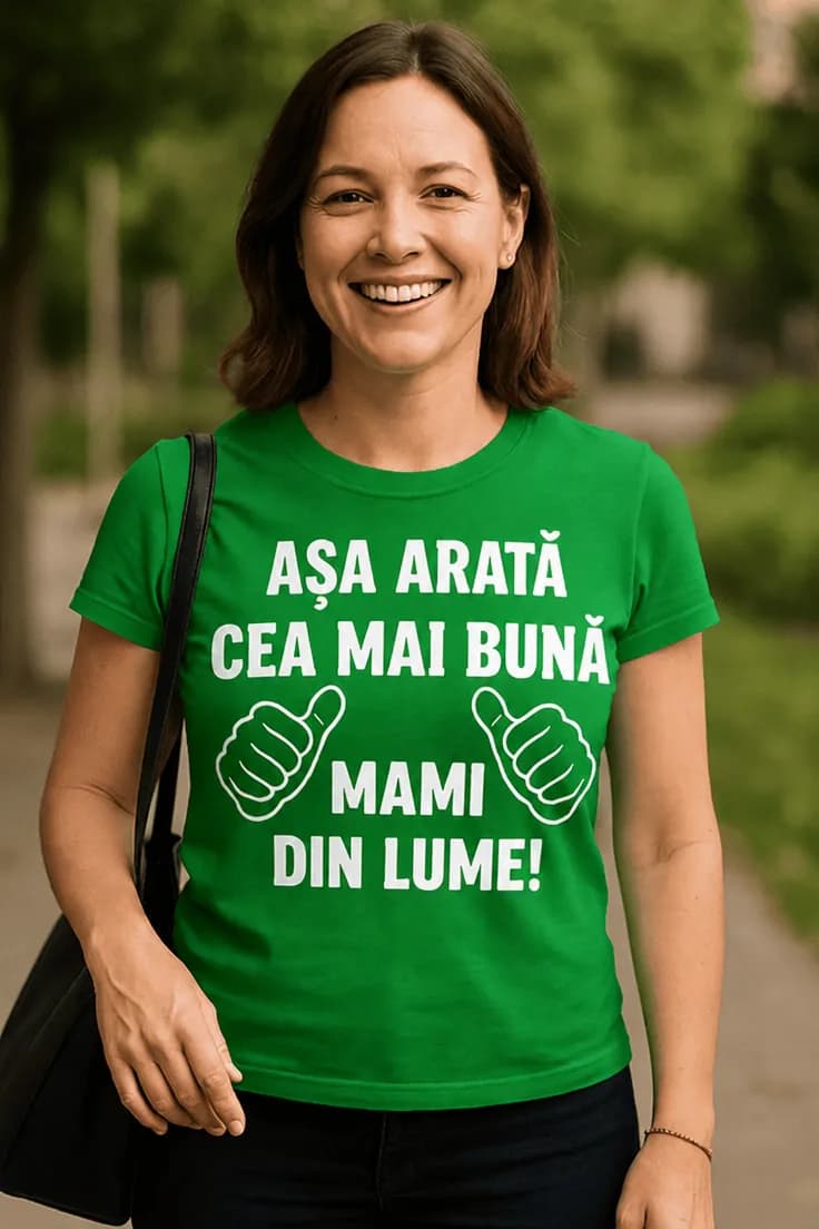 Tricou amuzant Cea mai bună mami | AȘA ARATĂ