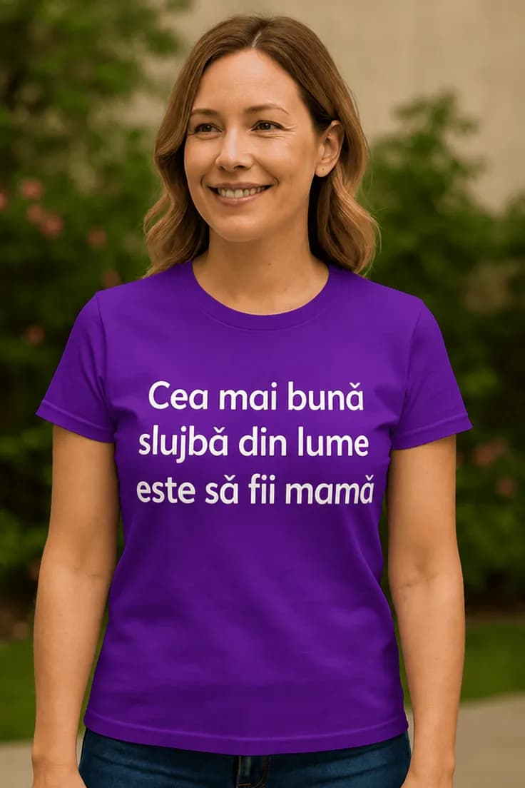 Tricou amuzant Cea mai bună slujbă | Mamă