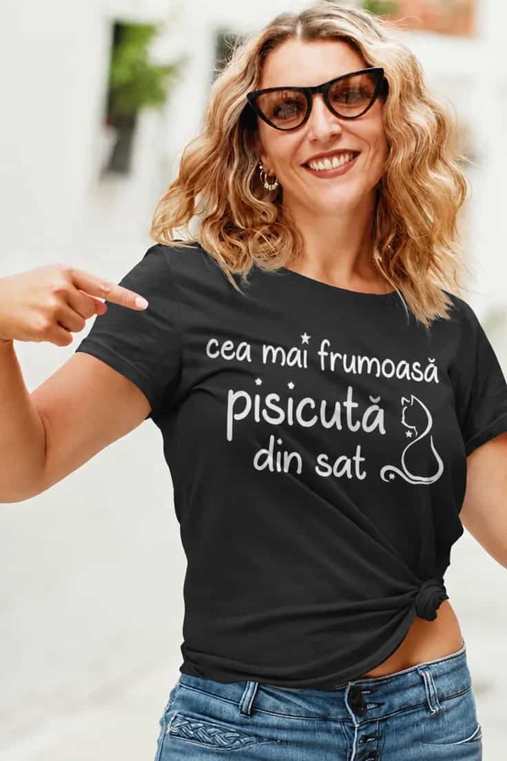 Tricou amuzant Cea mai frumoasă pisicuță