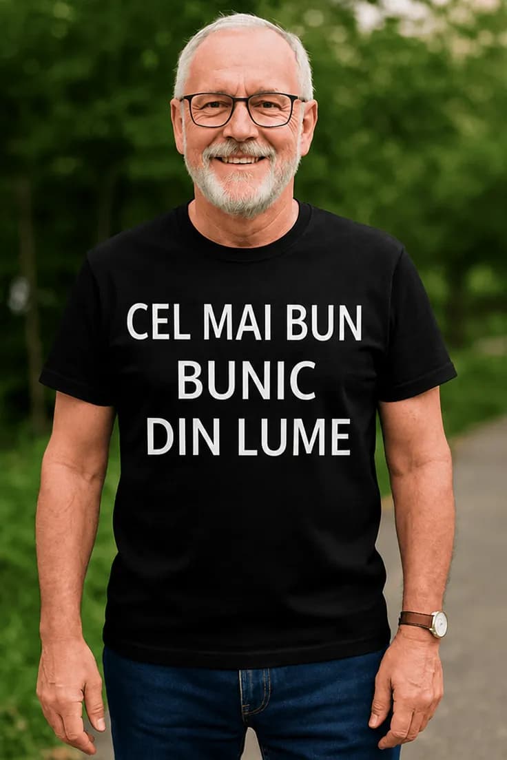 Tricou amuzant Cel mai bun bunic - CEL MAI BUN BUNIC