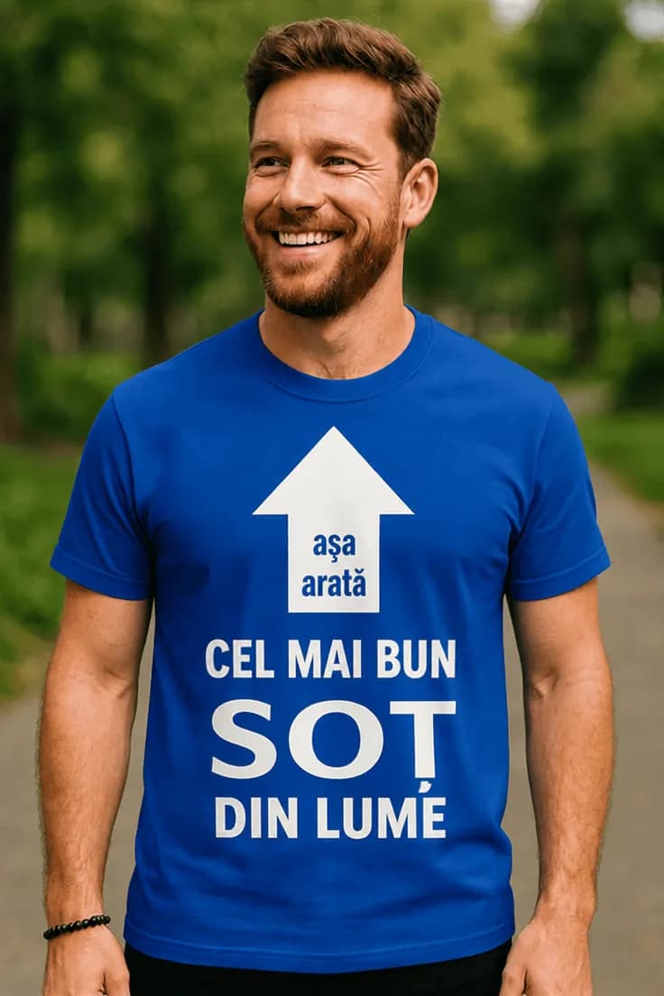 Tricou amuzant Cel mai bun soț – așa arată