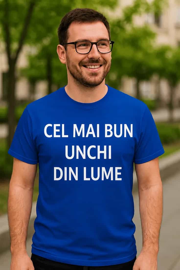Tricou amuzant Cel mai bun unchi - DIN LUME
