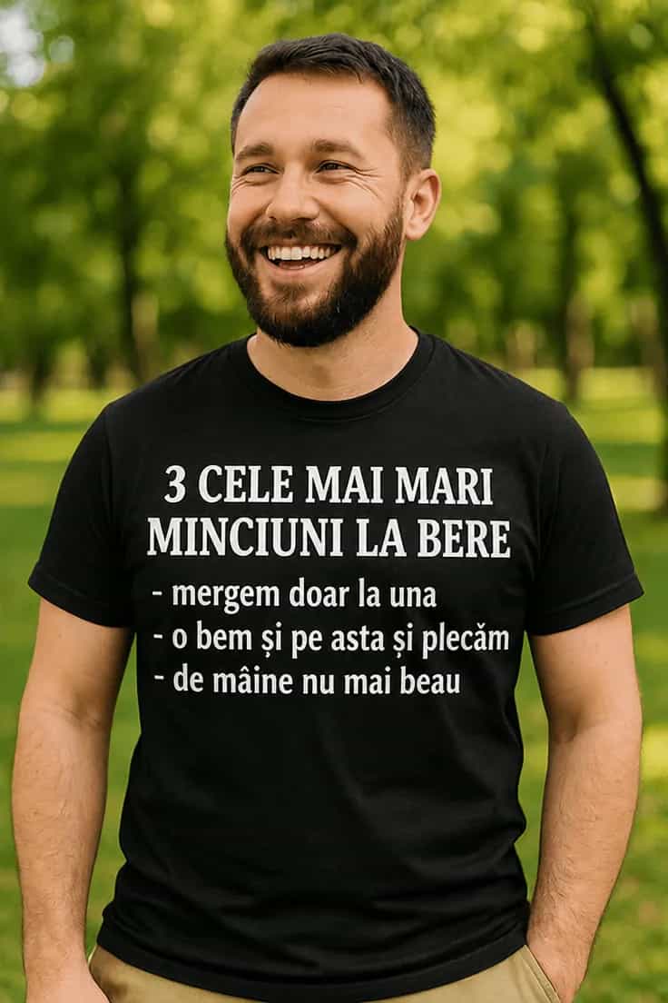 Tricou amuzant Cele mai mari minciuni la bere
