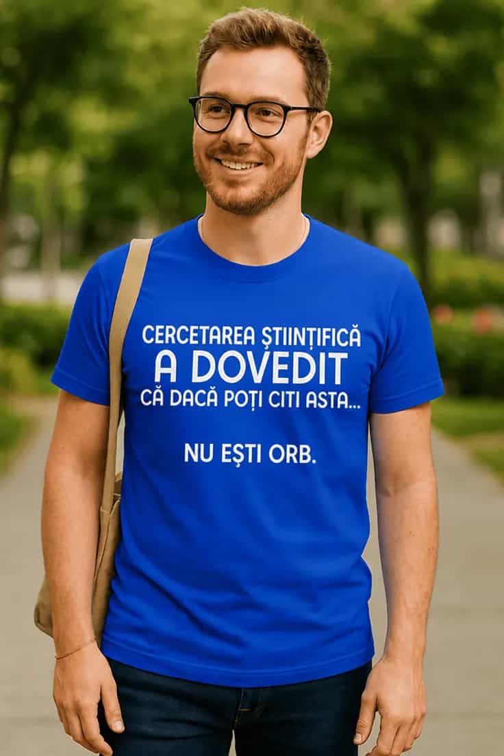 Tricou amuzant Cercetare nu ești orb - CERCETAREA