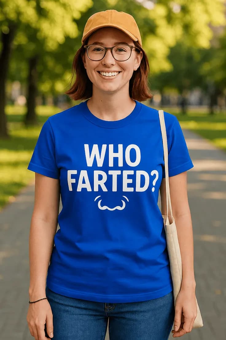 Tricou amuzant Cine a tras vânturi - WHO FARTED?