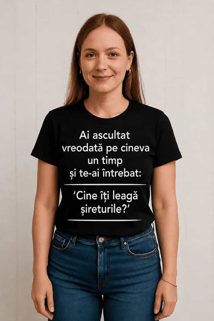 Tricou amuzant Cine îți leagă șireturile