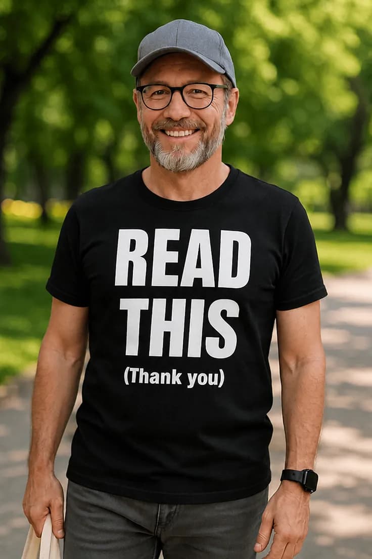 Tricou amuzant Citește asta mulțumesc – READ THIS